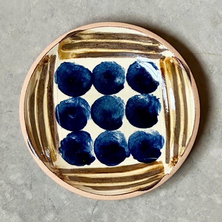 呉須丸紋 / Champuru Plate