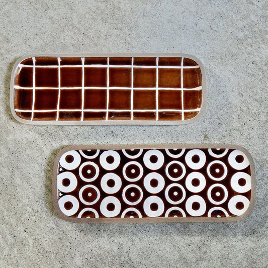 飴釉〔長〕 / Rectangular Plate