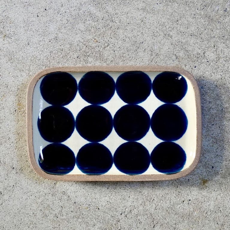 呉須丸紋 / Rectangular Plate